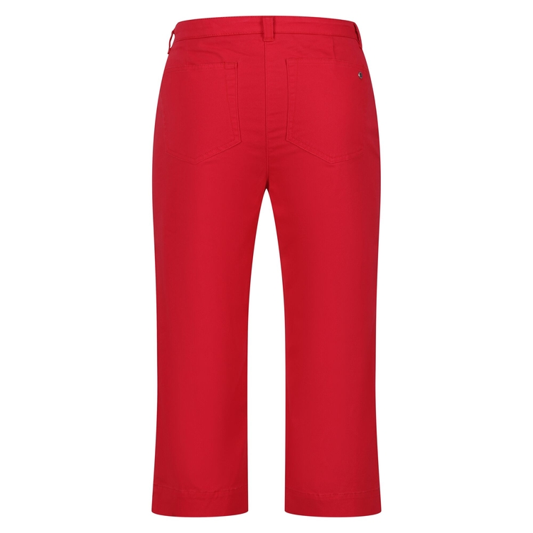 Ladies red capri pants discount