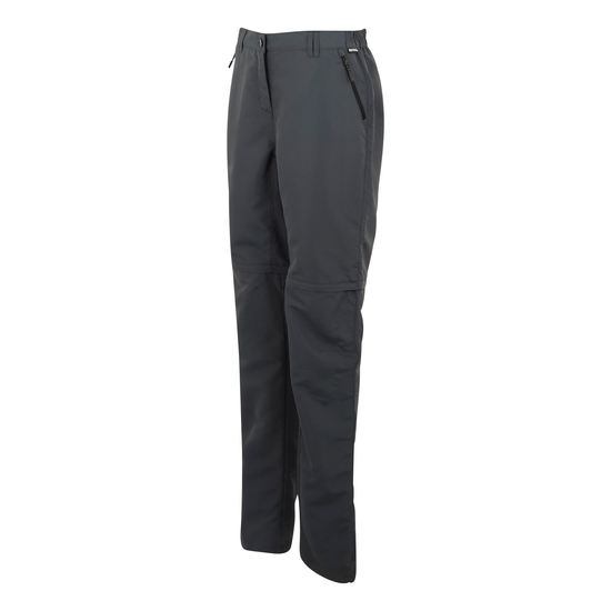 Women's Chaska III Zip Off Walking Trousers Seal Grey