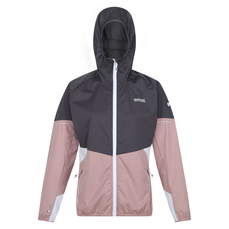 Black windbreaker with rose clearance