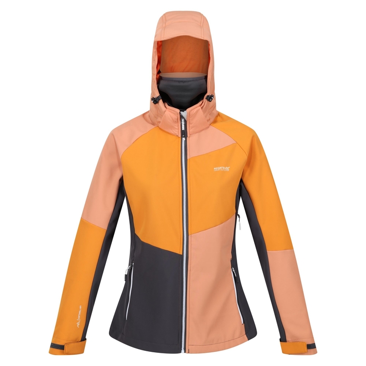 Women s Desoto IX Softshell Jacket Apricot Crush Orange Pepper