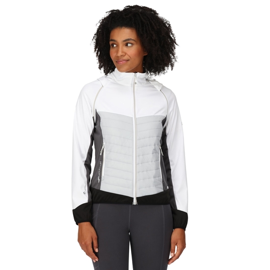 Women's Steren Hybrid Jacket - White Cyberspace Seal Grey Black ...