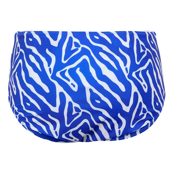 Women's Paloma Swim Brief Brightest Blue Abstract Print