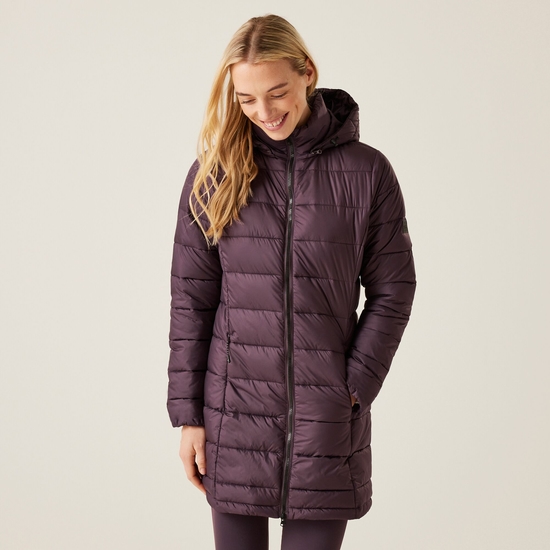 Women s Starler Insulated Padded Jacket Deep Plum