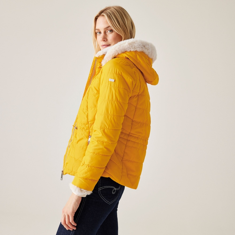 Women s Willabella Fur Detail Jacket Sunset