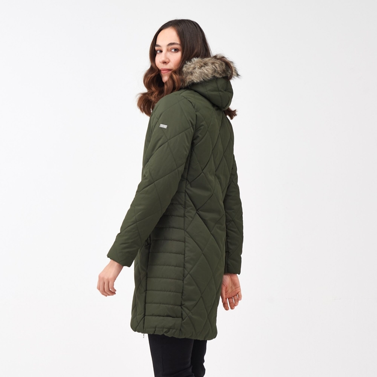 Women s Fritha II Insulated Parka Jacket Dark Khaki