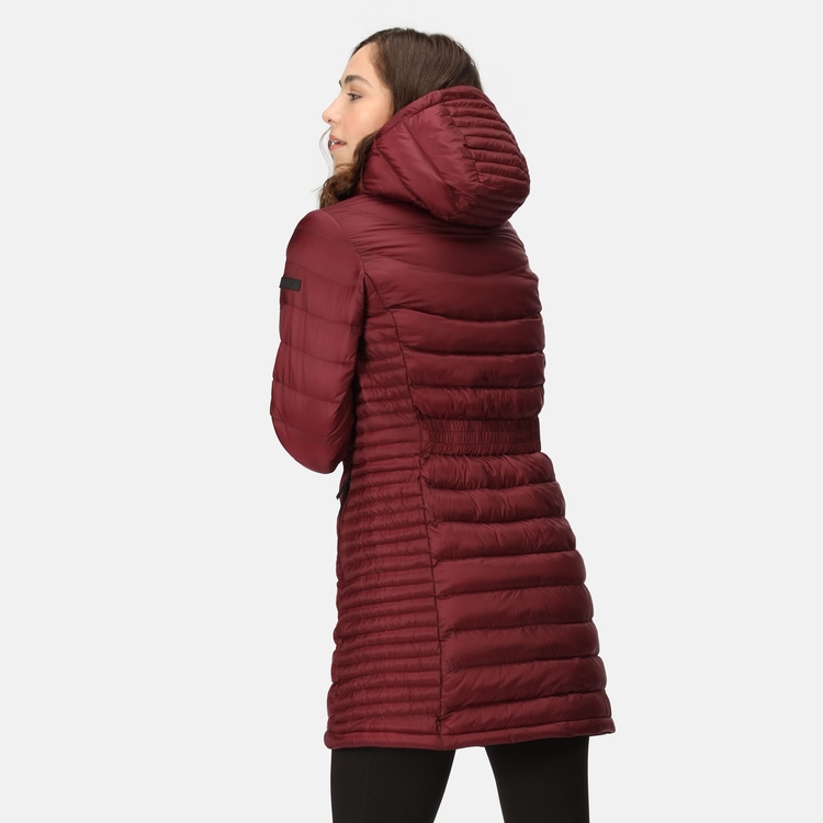 Burgundy parka jacket womens on sale