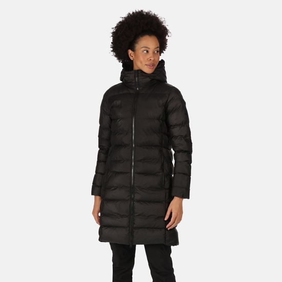 Women s Pandia II Hooded Parka Jacket Black