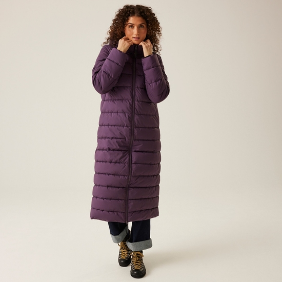 Women s Elender Baffled Jacket Deep Plum