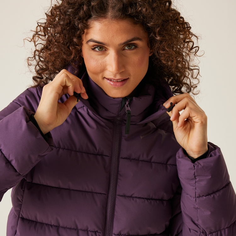 Plum padded jacket clearance