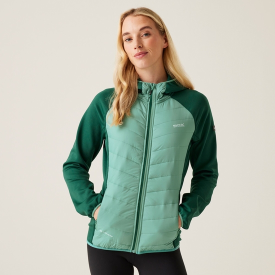 Women s Andreson VIII Hybrid Jacket Dusty Green Rain Forest Green Regatta UK