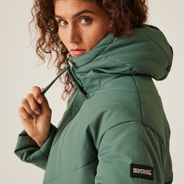 Green regatta coat clearance