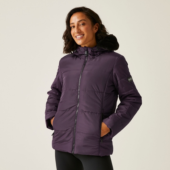 Women s Winnie Quilted Jacket Deep Plum
