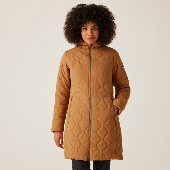 Michael kors parka womens orange deals