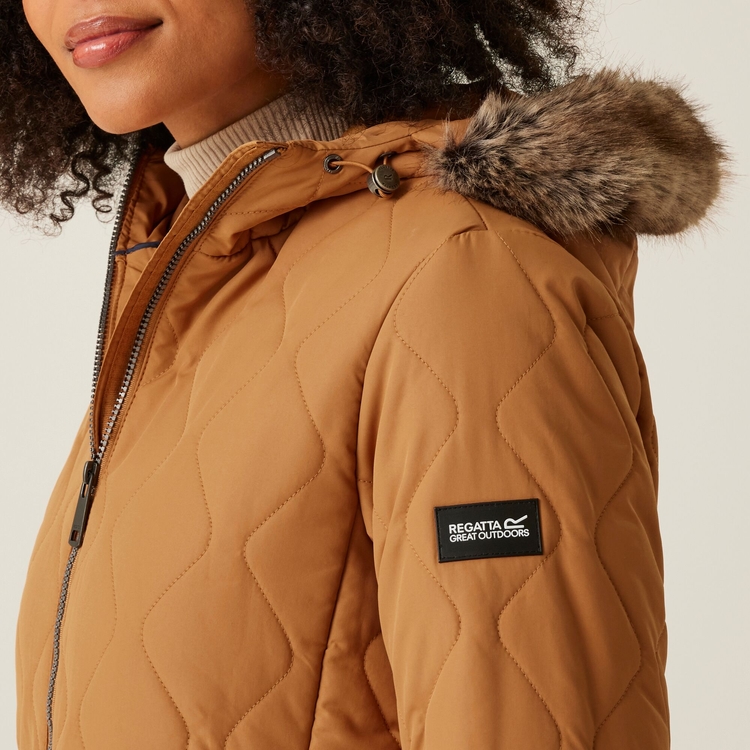 Women s Fritha III Insulated Parka Jacket Bran Brown Regatta IE