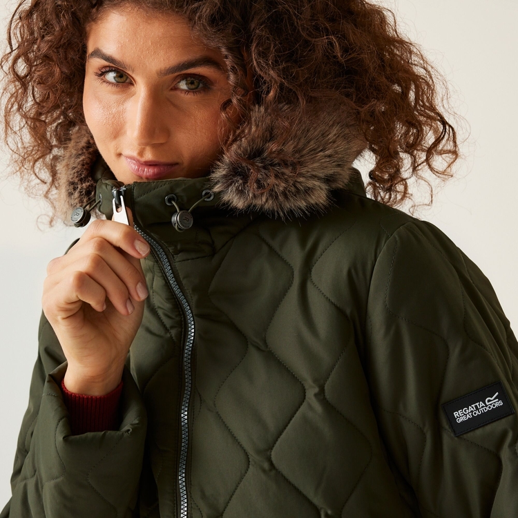 Regatta khaki parka on sale
