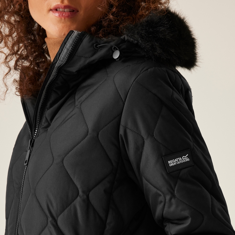Fritha III isolierter Parka fur Damen Schwarz Regatta DE