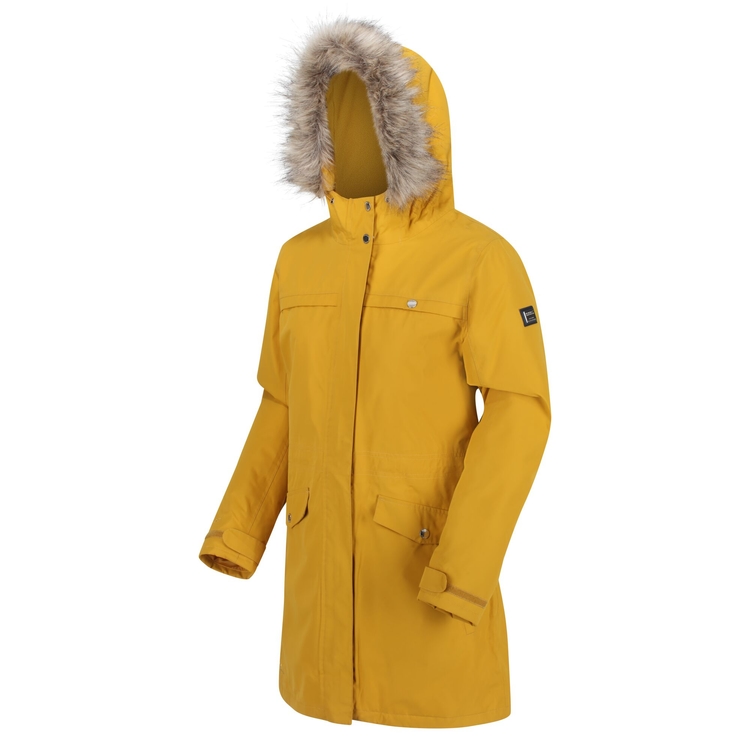Women's Serleena II Waterproof Insulated Parka Jacket Mustard Seed