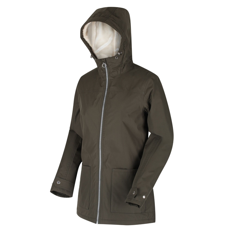Women s Bergonia II Waterproof Insulated Jacket Dark Khaki
