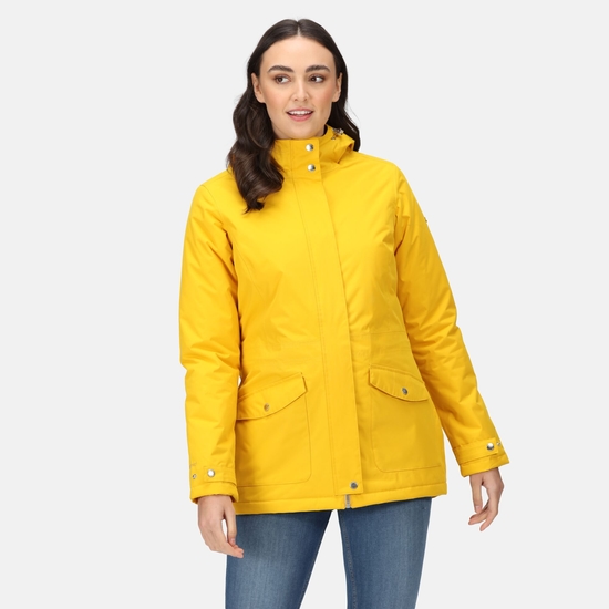 Womens waterproof jacket yellow top