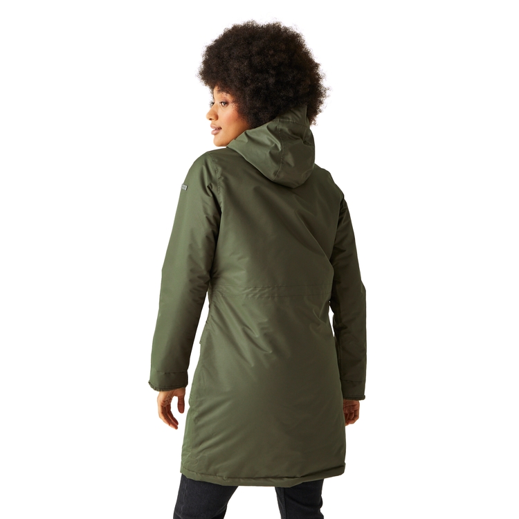Women s Romine Waterproof Parka Jacket Dark Khaki