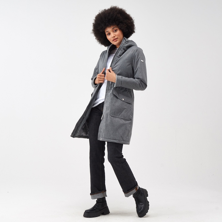 Grey waterproof parka deals