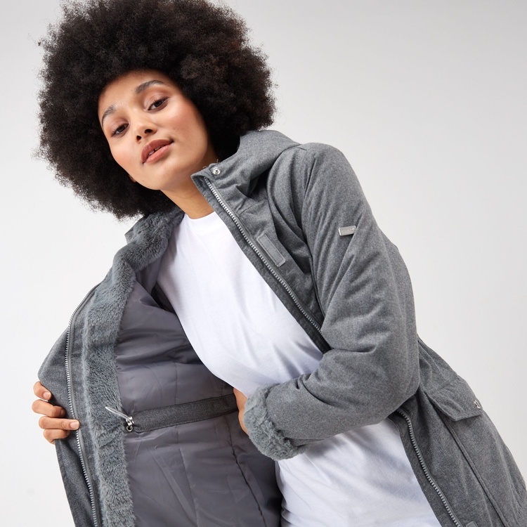 Grey waterproof parka deals