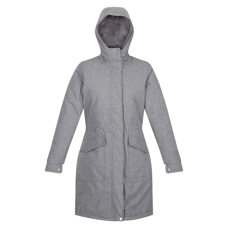 Grey waterproof parka on sale