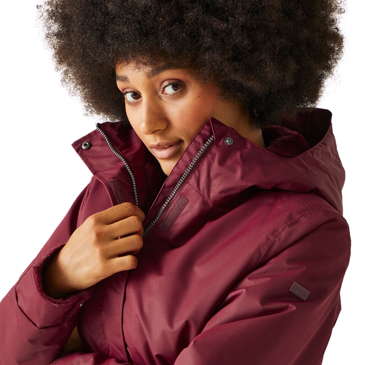 Romina waterproof insulated jacket burgundy discount