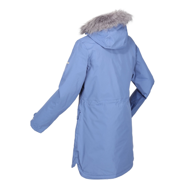 Blue parka jacket womens hot sale