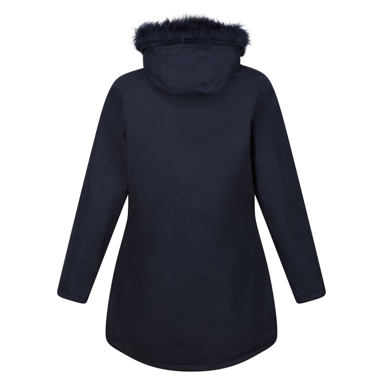 Women s Sabinka Fur Trim Parka Jacket Navy