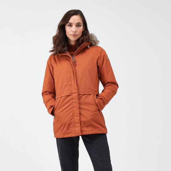 Womens waterproof parka with hood top