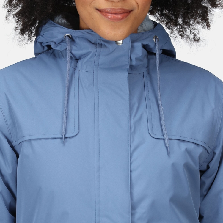 Women s Bria Fur Lined Waterproof Jacket Slate Blue Regatta IE
