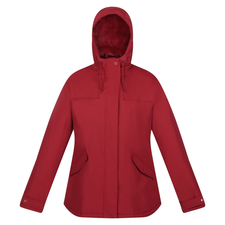 Women's Bria Fur Lined Waterproof Jacket Cabernet