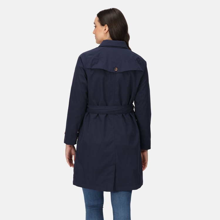 Ladies navy trench coat online