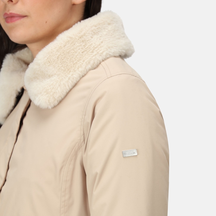 Women s Renata Fur Collar Parka Moccasin Regatta UK