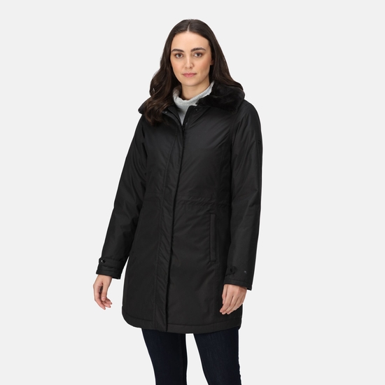 Regatta black parka deals