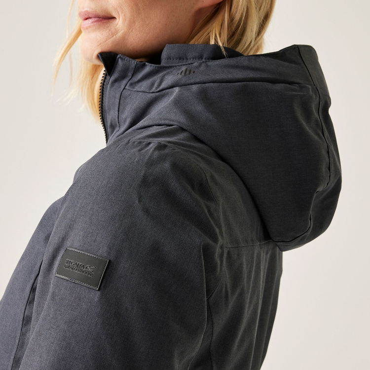 Women's voltera waterproof heated jacket magnet grey online