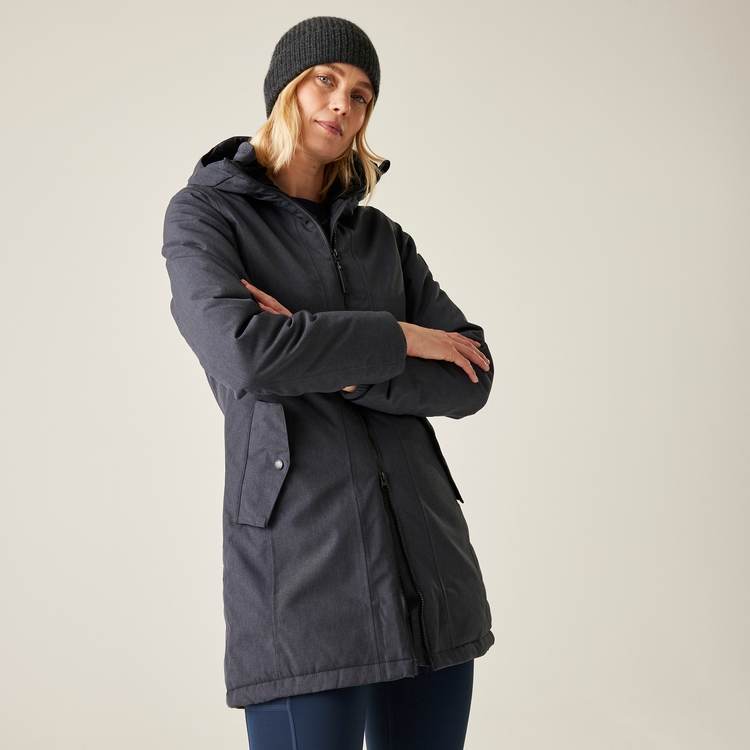 Women's voltera waterproof heated jacket magnet grey cheap