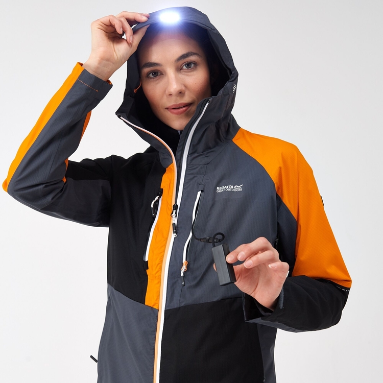 Orange waterproof jacket womens new arrivals