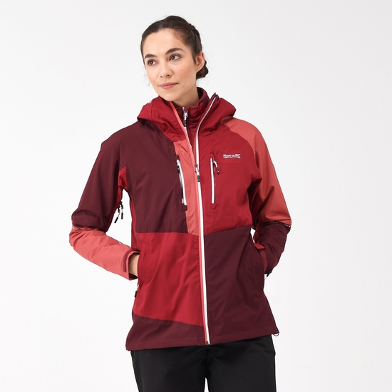 Women s Carletta VIII 2 in 1 Waterproof Jacket Burgundy Rumba Red Mineral Red Regatta ROW