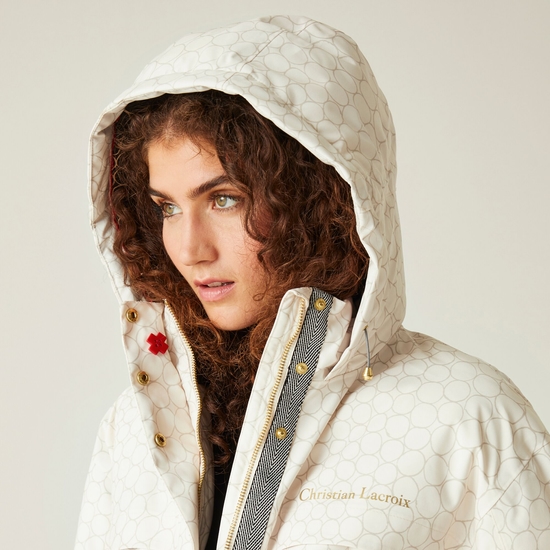 Christian Lacroix - Cailar Femme Veste imperméable longue Blanc