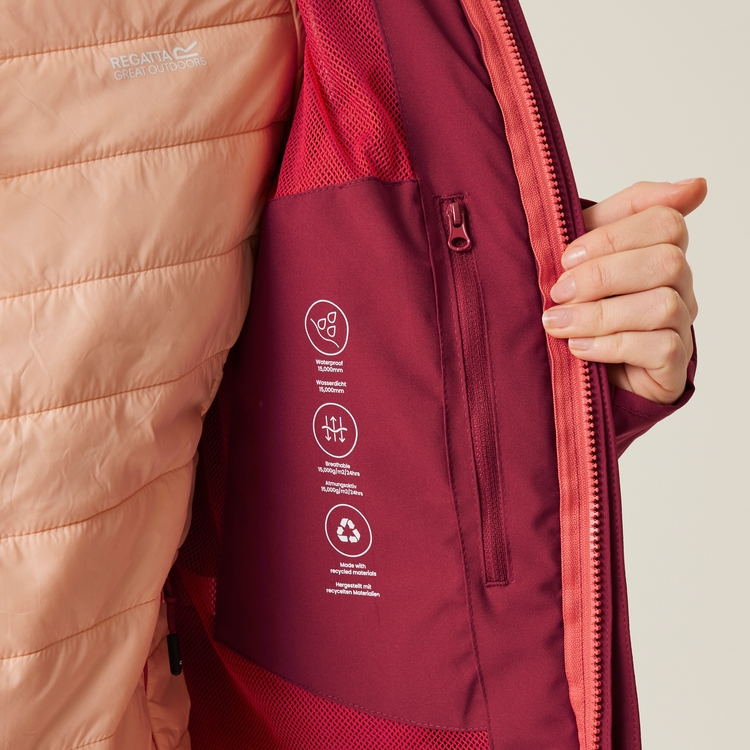 Women's Wentwood IX 3-in-1 Jacket - Rumba Red Peach Parfait