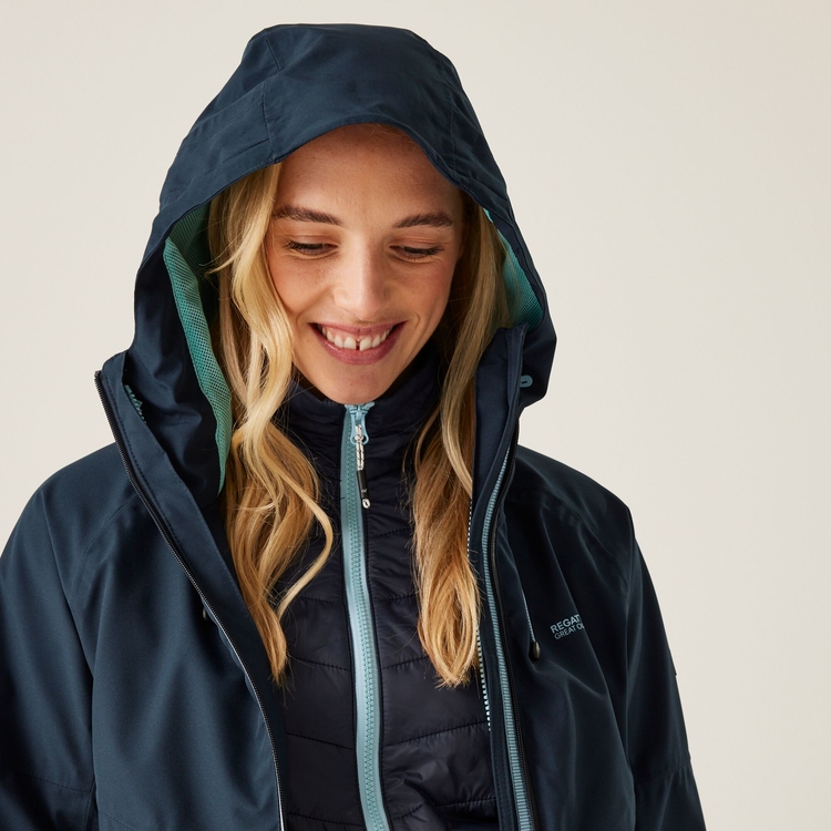 Women s Wentwood IX 3 in 1 Jacket Navy Navy Inner Regatta UK