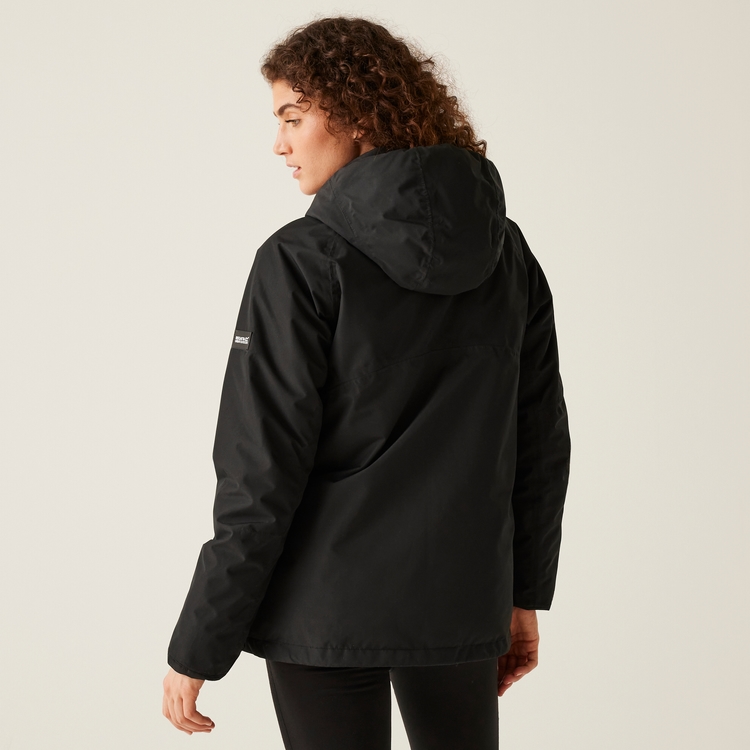 Women s Wentwood IX 3 in 1 Jacket Black Warm Taupe Inner Regatta IE