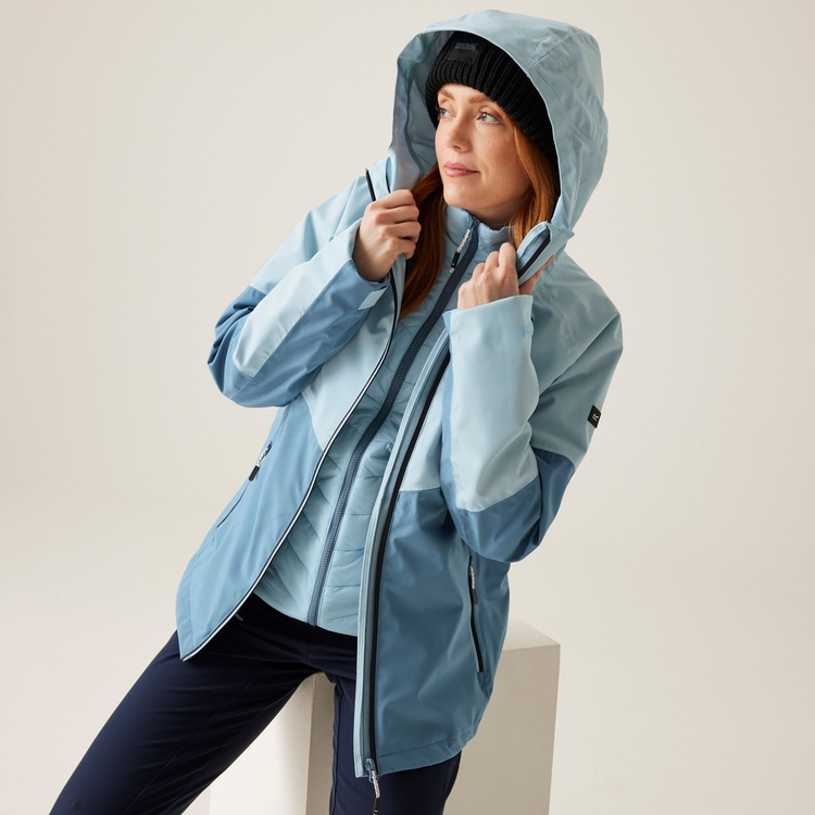 Chaqueta De Senderismo 3 En 1 Para Mujer – Impermeable, Térmica Y Con Capucha Ajustable