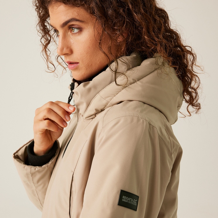 Women s Yewbank IV Waterproof Jacket Warm Taupe Bueno Regatta UK