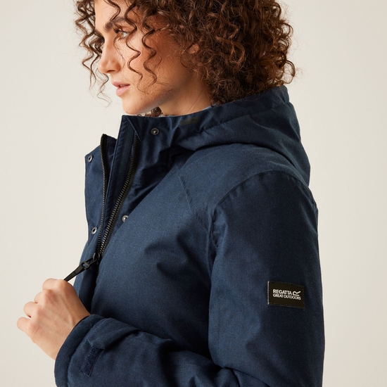 Women's Ezdale Waterproof Insulated Jacket Navy Marl