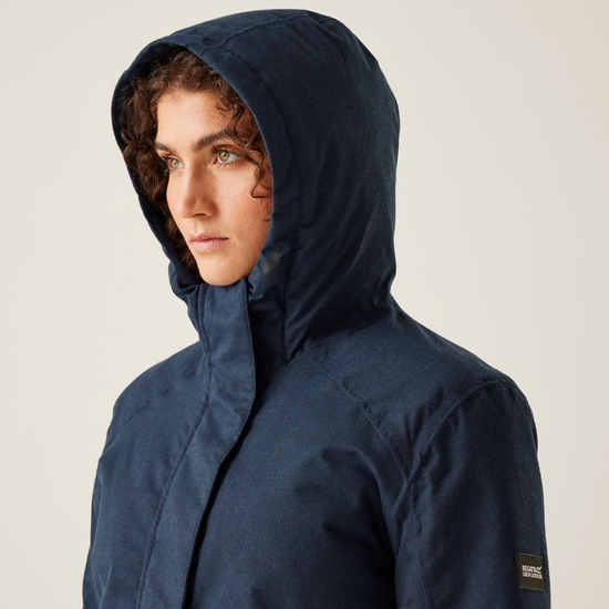 Women's Ezdale Waterproof Insulated Jacket Navy Marl