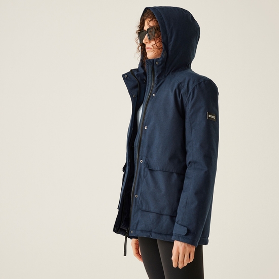 Women's Ezdale Waterproof Insulated Jacket Navy Marl