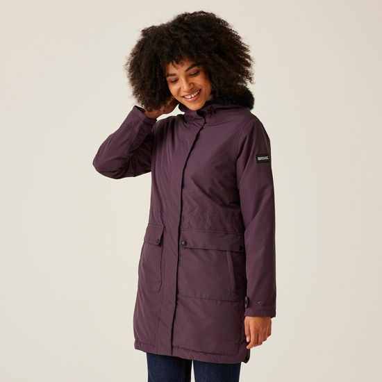 Plum parka coat hot sale
